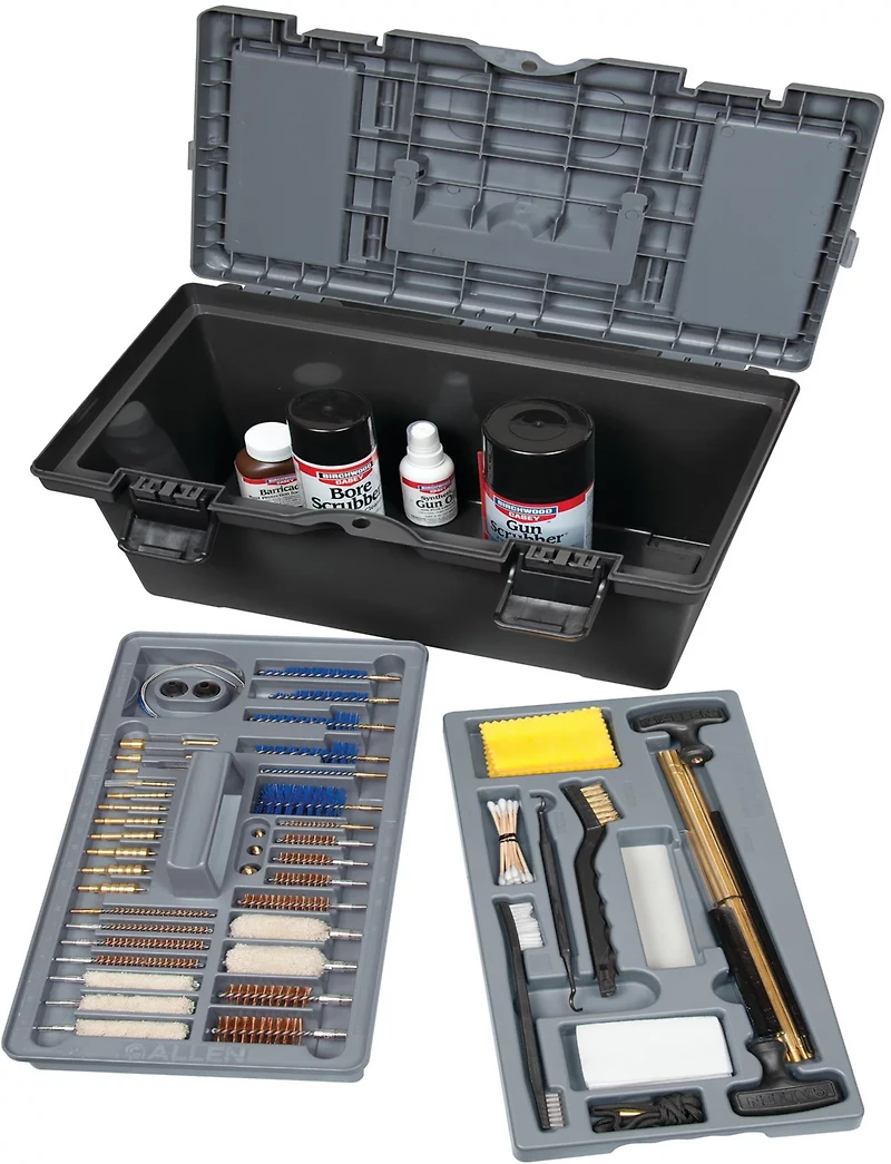 Allen Company Universal Tactical Gun/Rifle 66-Piece Cleaning Kit Tool Box
