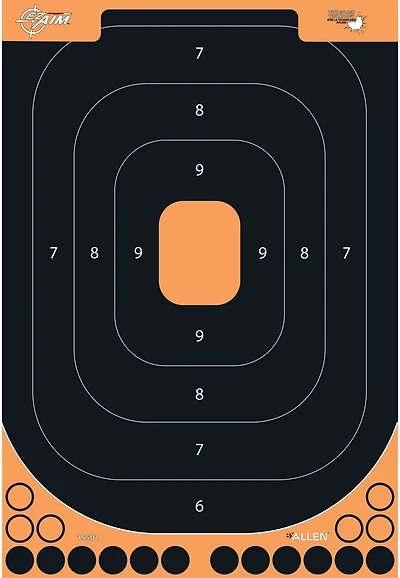Allen Company EZ Aim Splash Reactive Adhesive HG Trainer Paper Shooting Target 5-Pack
