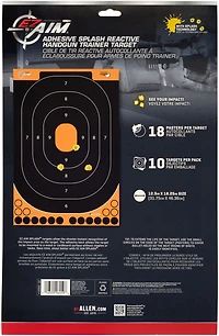 Allen Company EZ Aim Splash Reactive Adhesive HG Trainer Paper Shooting Target 5-Pack