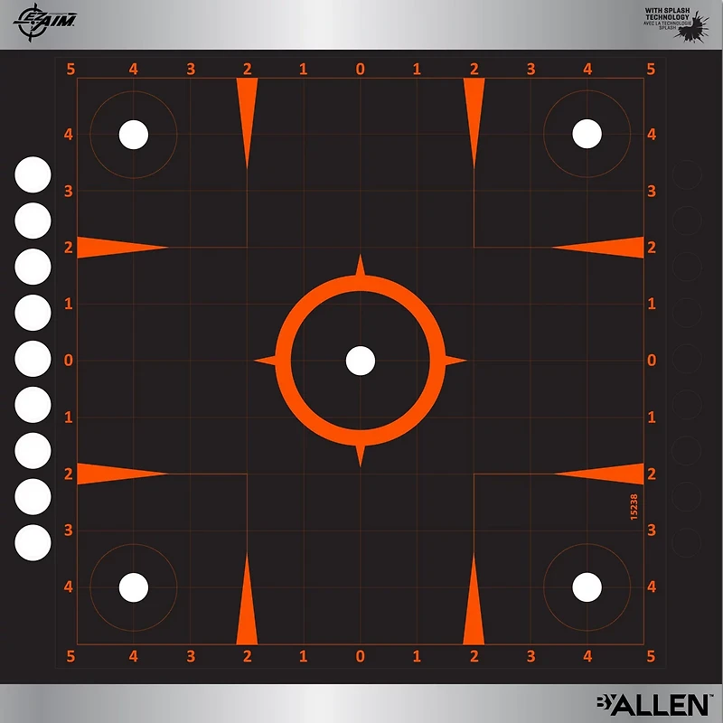 Allen Company EZ Aim 12in Splash Reactive Adhesive Sight-In GridPaper Shooting Target 4-Pack