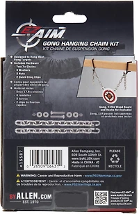 Allen Company EZ Aim Chain Gong Target Hanging Kit