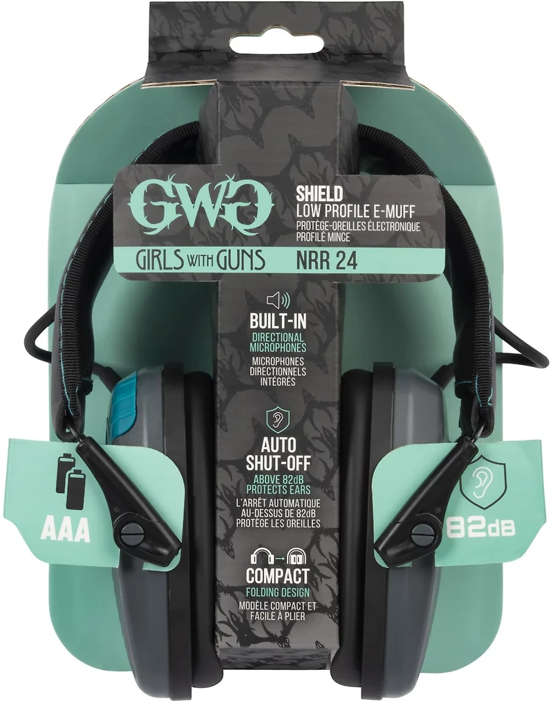 Girls With Guns Shield Low Profile Electronic Earmuffs