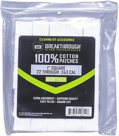 Breakthrough 1in Square Cotton Patch 1000-Pack