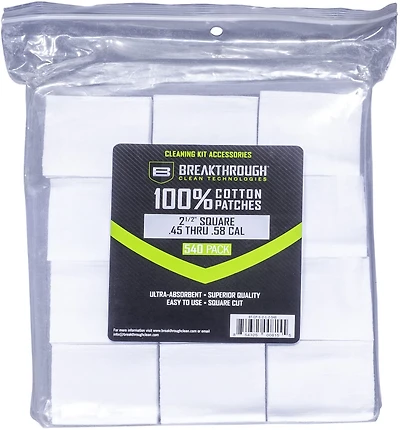 Breakthrough 2.5in Square Cotton Patch 540-Pack