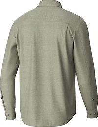 Huk Men's Tide Point Break Chambray Long Sleeve Graphic T-shirt