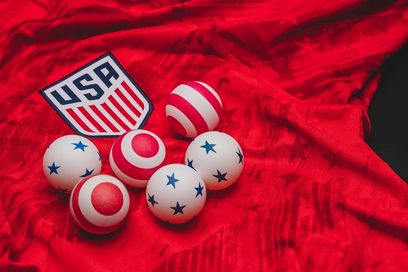 Stiga Stars and Stripes Table Tennis Balls 6-Pack