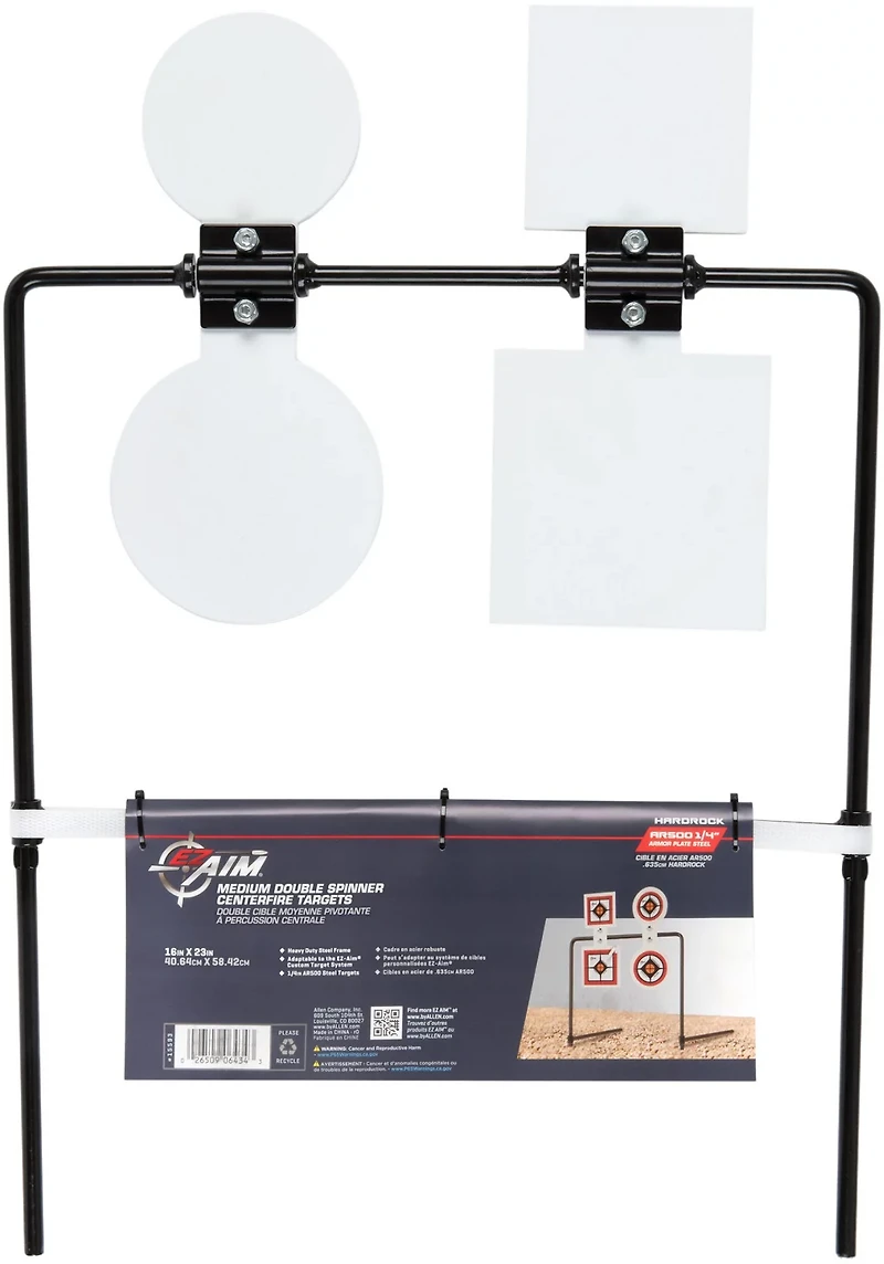 Allen Company EZ Aim Hardrock AR500 Steel Spinner Shooting Target