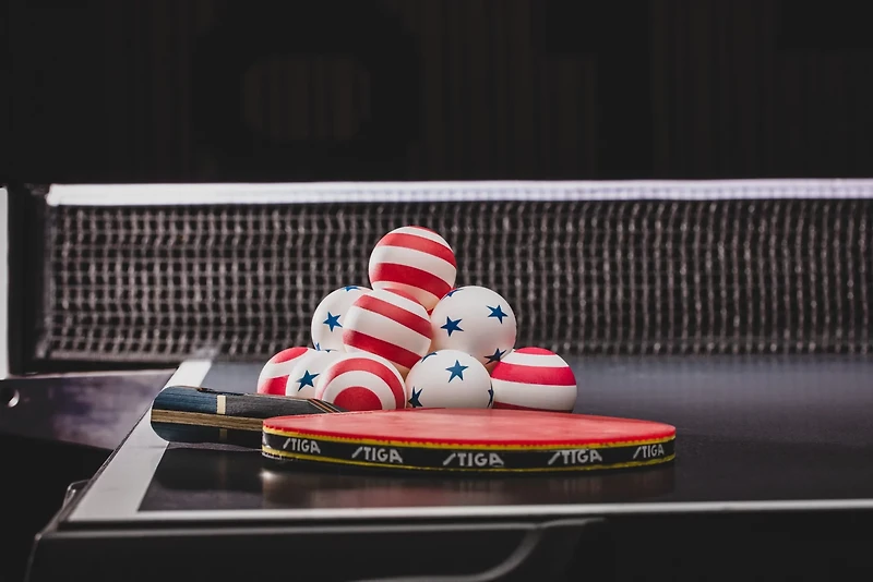 Stiga Stars and Stripes Table Tennis Balls 6-Pack