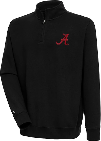 Antigua Men's University of Alabama Victory Mock 1/4 Zip Pullover