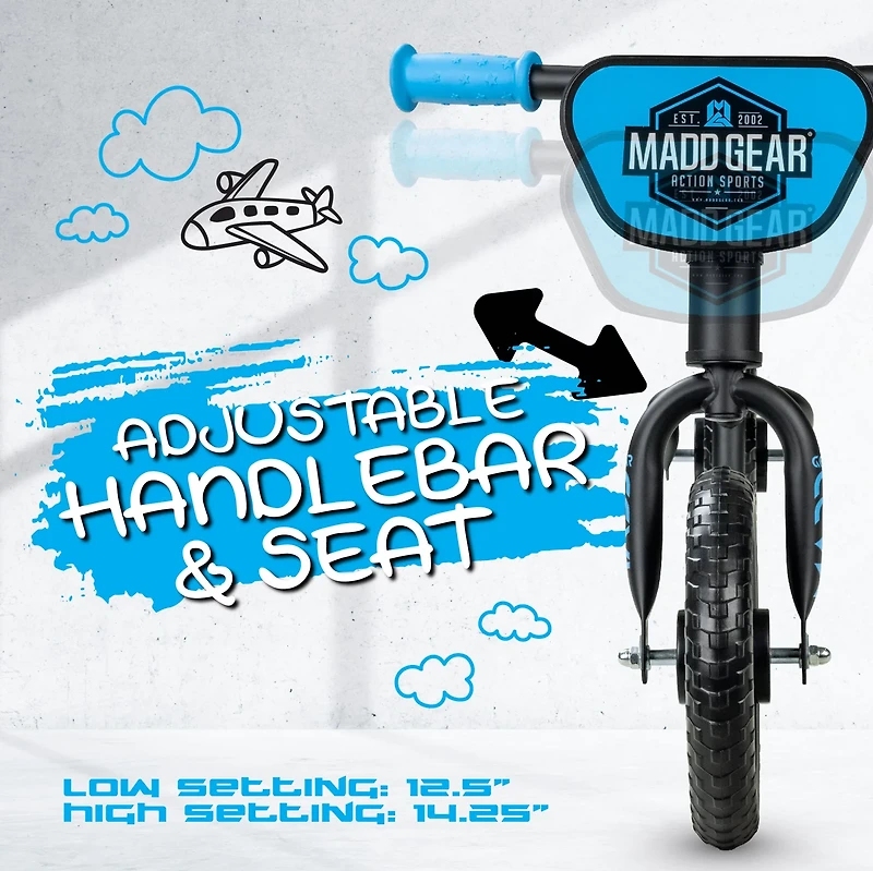 Madd Gear Light-Up BMX Balance Bike