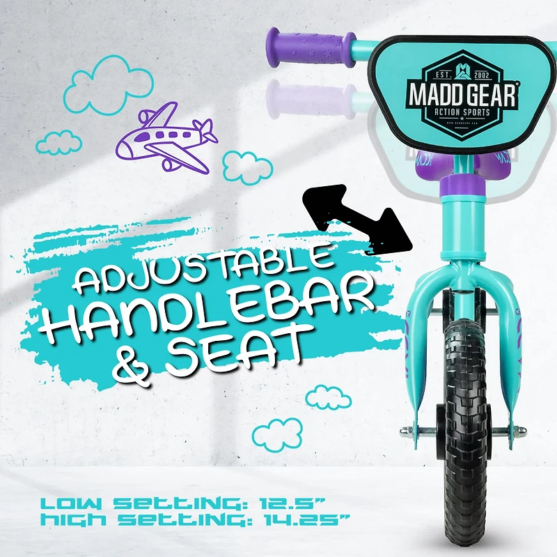 Madd Gear Light-Up BMX Balance Bike