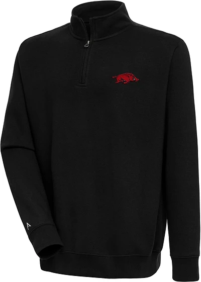 Antigua Men's University of Arkansas Victory Mock 1/4 Zip Pullover