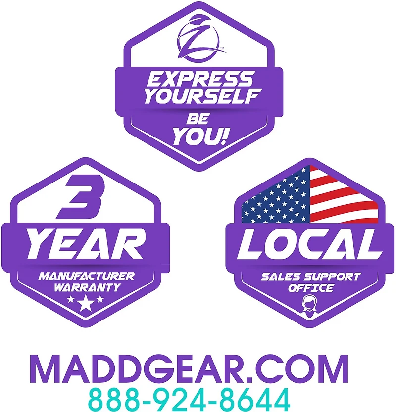 Madd Gear Light-Up BMX Balance Bike