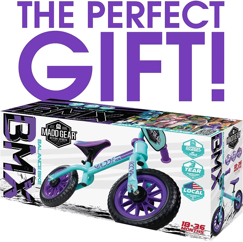 Madd Gear Light-Up BMX Balance Bike