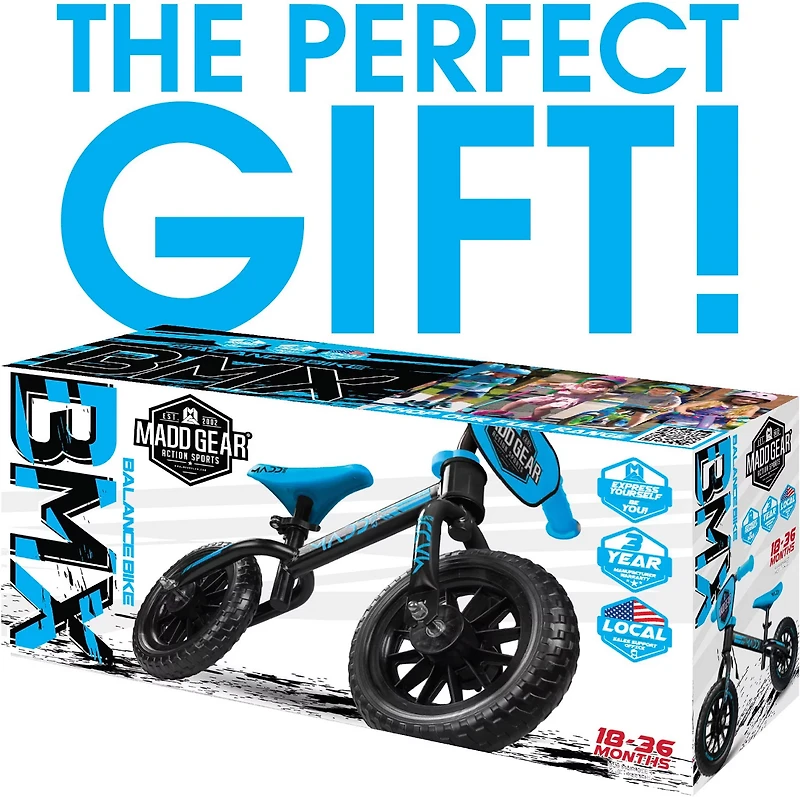 Madd Gear Light-Up BMX Balance Bike