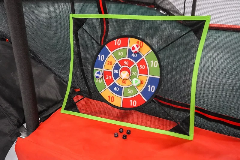 Jumpking 10 ft x 17 ft Oval Multi-Level Trampoline