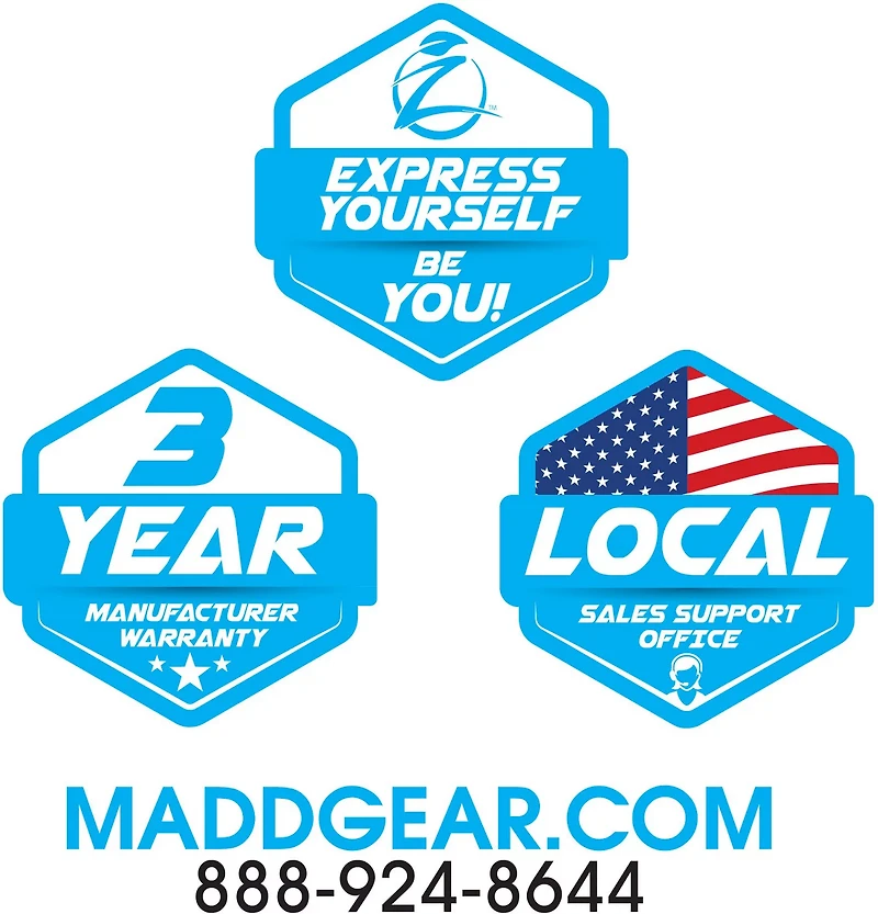 Madd Gear Light-Up BMX Balance Bike