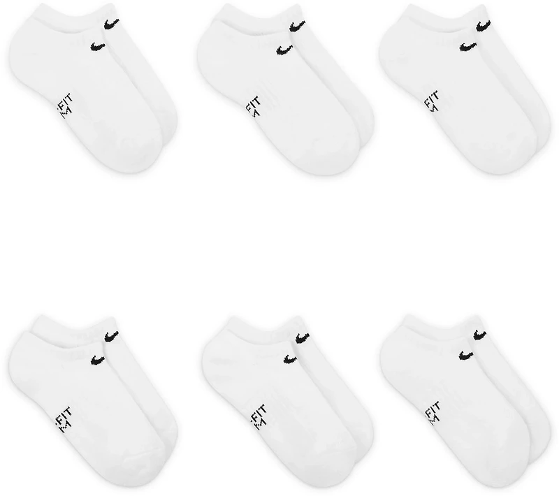 Nike Boys' Performance Cushioned No-Show Training Socks 6 Pack