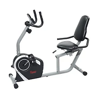Sunny Health & Fitness Easy Adjustable Seat Recumbent Bike