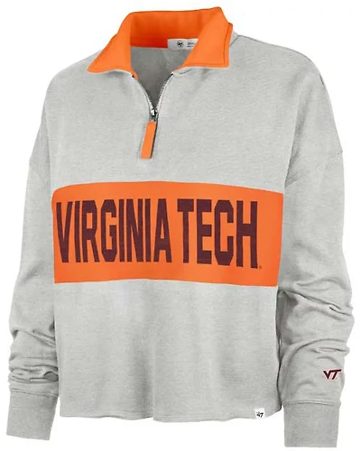 '47 Women's Virginia Tech Breakthrough Remi 1/4-Zip Sweatshirt