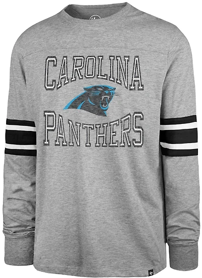 '47 Carolina Panthers Men's Cover Two Brex Long Sleeve T-shirt