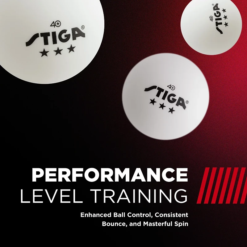 Stiga 3-Star Table Tennis Balls 6-Pack