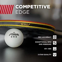 Stiga 3-Star Table Tennis Balls 6-Pack