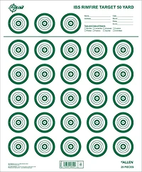 Allen Company EZ Aim IBS Rimfire Paper Shooting Target 25-Pack
