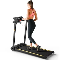 Urevo 2-in-1 Folding Walking Pad Treadmill