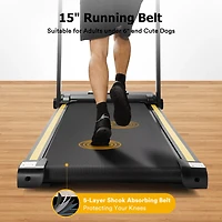 Urevo 2-in-1 Folding Walking Pad Treadmill