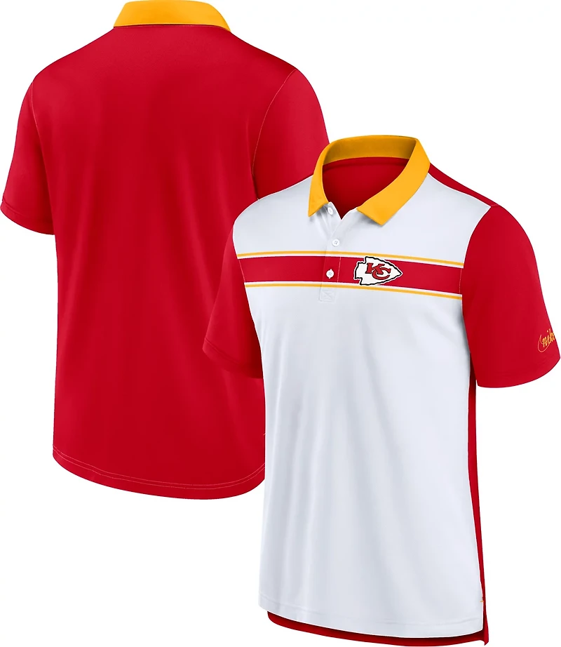 Nike Men's Kansas City Chiefs Rewind Pique Polo Shirt