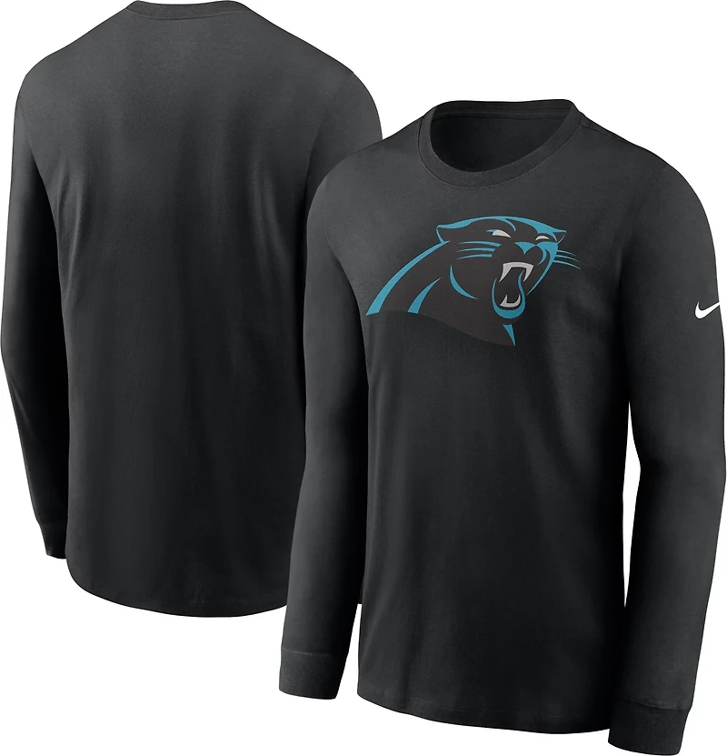 Nike Men's Carolina Panthers Logo Essential Long Sleeve T-shirt