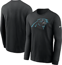 Nike Men's Carolina Panthers Logo Essential Long Sleeve T-shirt