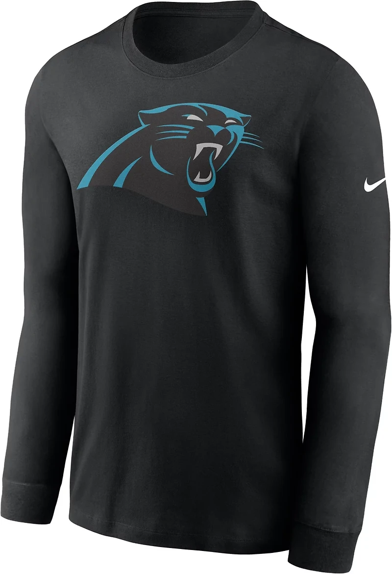 Nike Men's Carolina Panthers Logo Essential Long Sleeve T-shirt