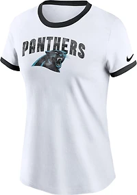 Nike Women's Carolina Panthers Rewind Ringer T-shirt