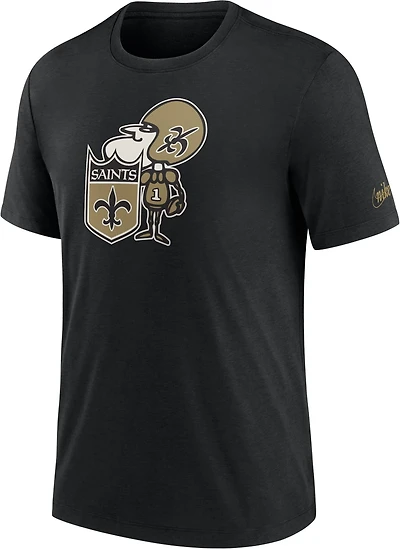 Nike Men's New Orleans Saints Rewind Logo Triblend T-shirt