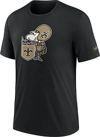 Nike Men's New Orleans Saints Rewind Logo Triblend T-shirt
