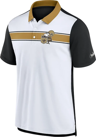 Nike Men's New Orleans Saints Rewind Pique Polo Shirt