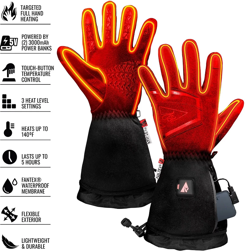 ActionHeat Women's 5V Battery Heated Featherweight Gloves