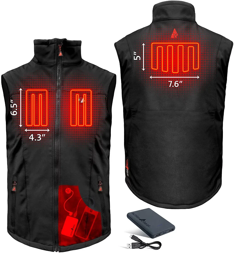 ActionHeat Men's 5V Battery Heated Vest