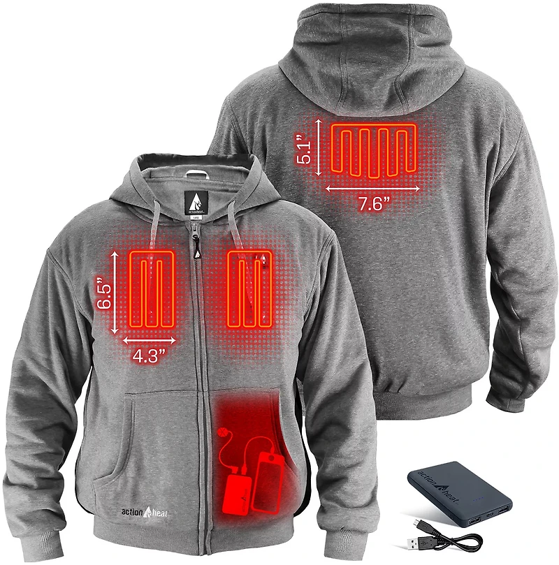 ActionHeat Men's 5 V Battery Heated Hoodie