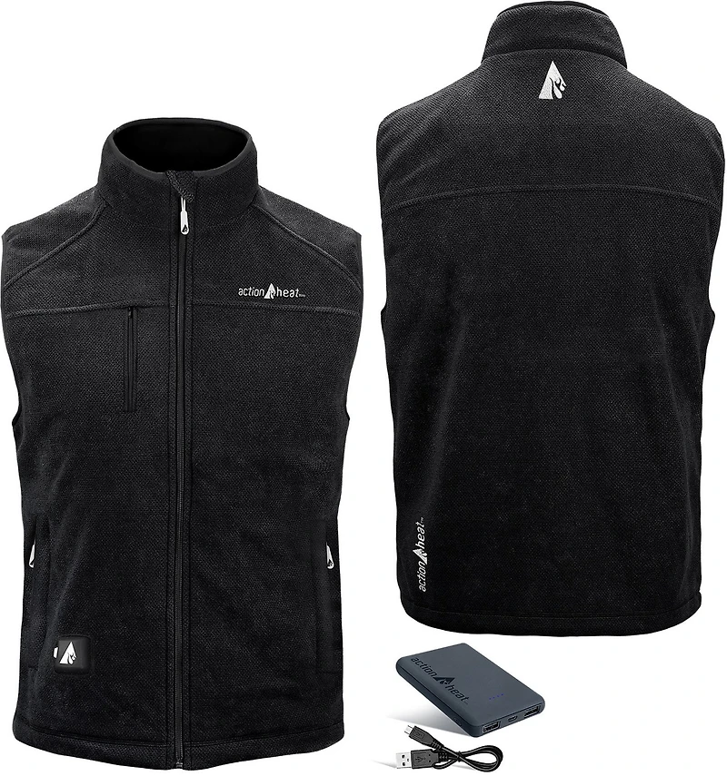 ActionHeat Men's 5V Battery Heated Performance Fleece Vest