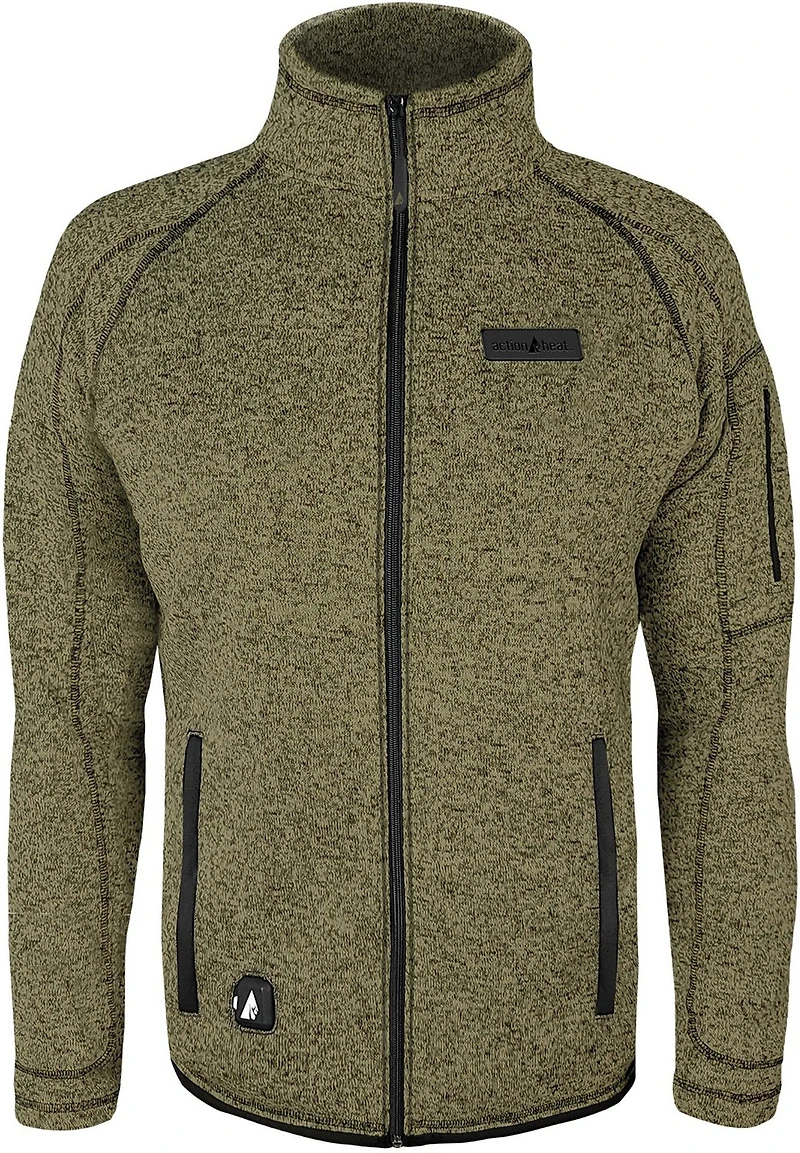 ActionHeat Men's Slim Fit 5V Battery Heated Sweater Jacket