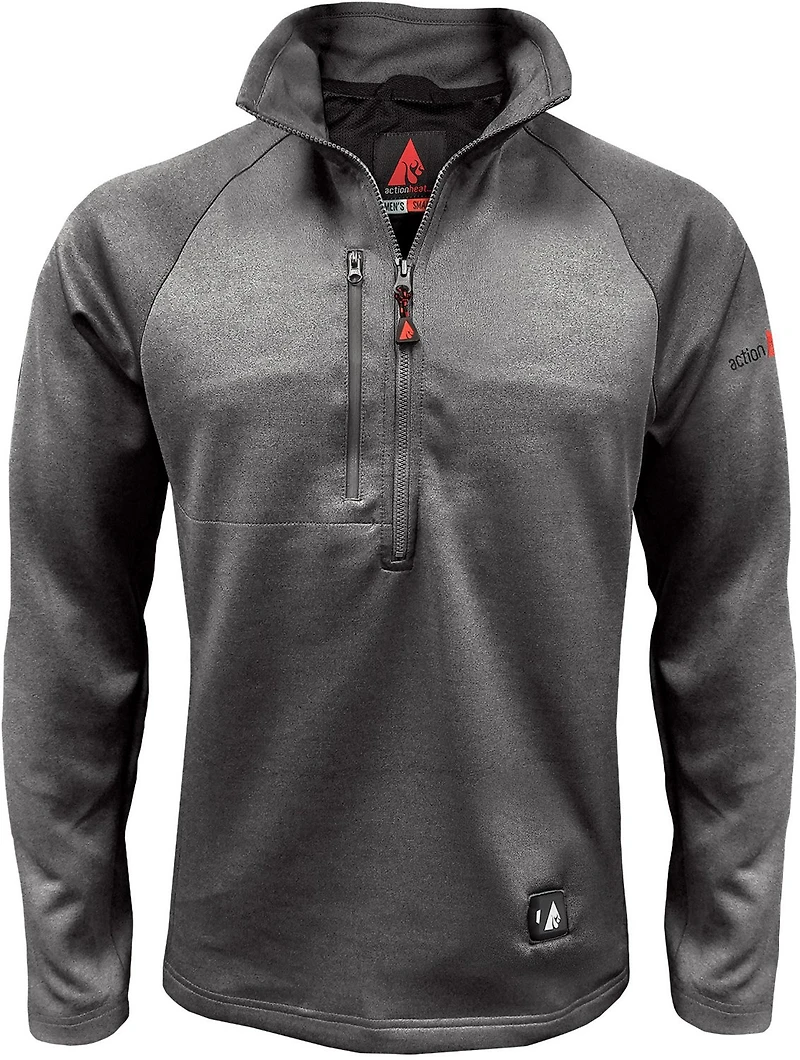 ActionHeat Men's Slim Fit 5V Battery Heated 1/2 Zip Pullover