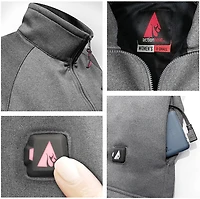ActionHeat Men's Slim Fit 5V Battery Heated 1/2 Zip Pullover