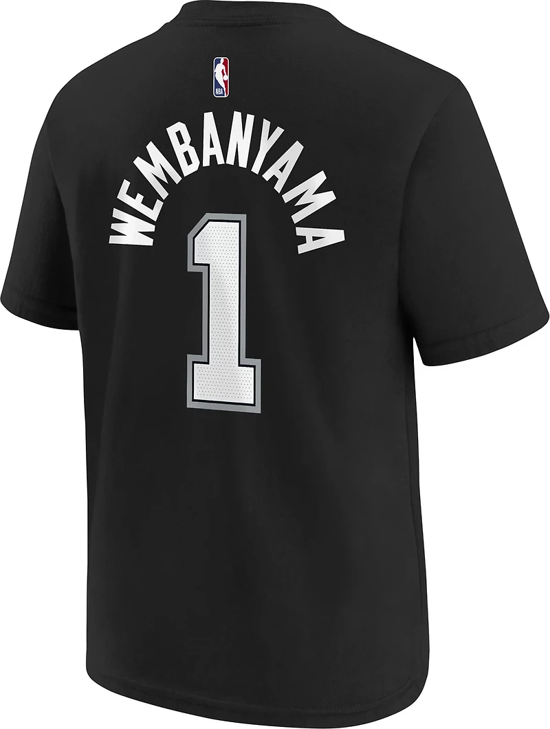 Nike Boys' San Antonio Spurs Wembanyama N&N Icon Short Sleeve Shirt