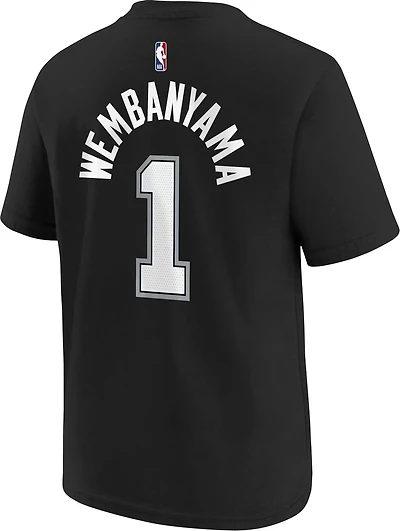 Nike Boys' San Antonio Spurs Wembanyama N&N Icon Short Sleeve Shirt