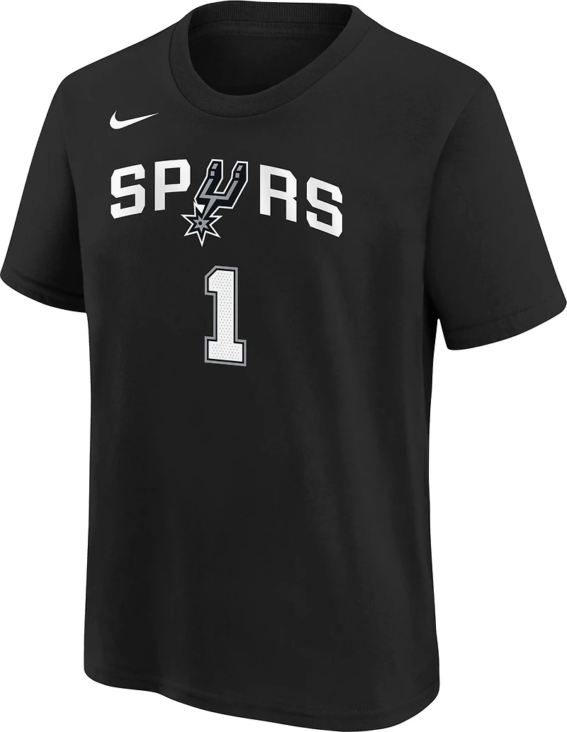 Nike Boys' San Antonio Spurs Wembanyama N&N Icon Short Sleeve Shirt