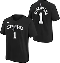 Nike Boys' San Antonio Spurs Wembanyama N&N Icon Short Sleeve Shirt