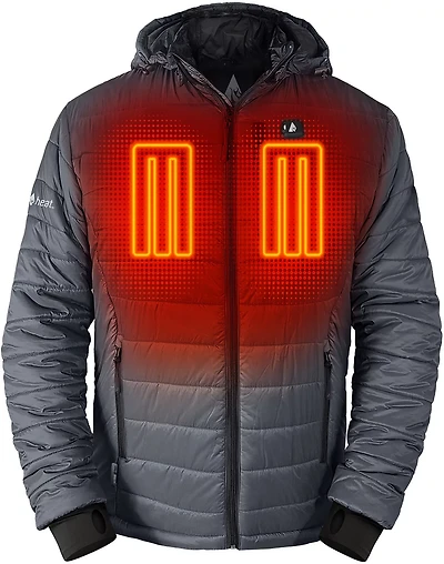 ActionHeat Men's 5V Battery Heated Puffer Jacket with Hood